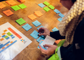Dag van de teamontwikkeling 2017 - Ontvangst met workshopkaartjes