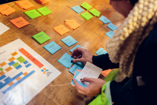 Dag van de teamontwikkeling 2017 - Ontvangst met workshopkaartjes