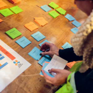Dag van de teamontwikkeling 2017 - Ontvangst met workshopkaartjes